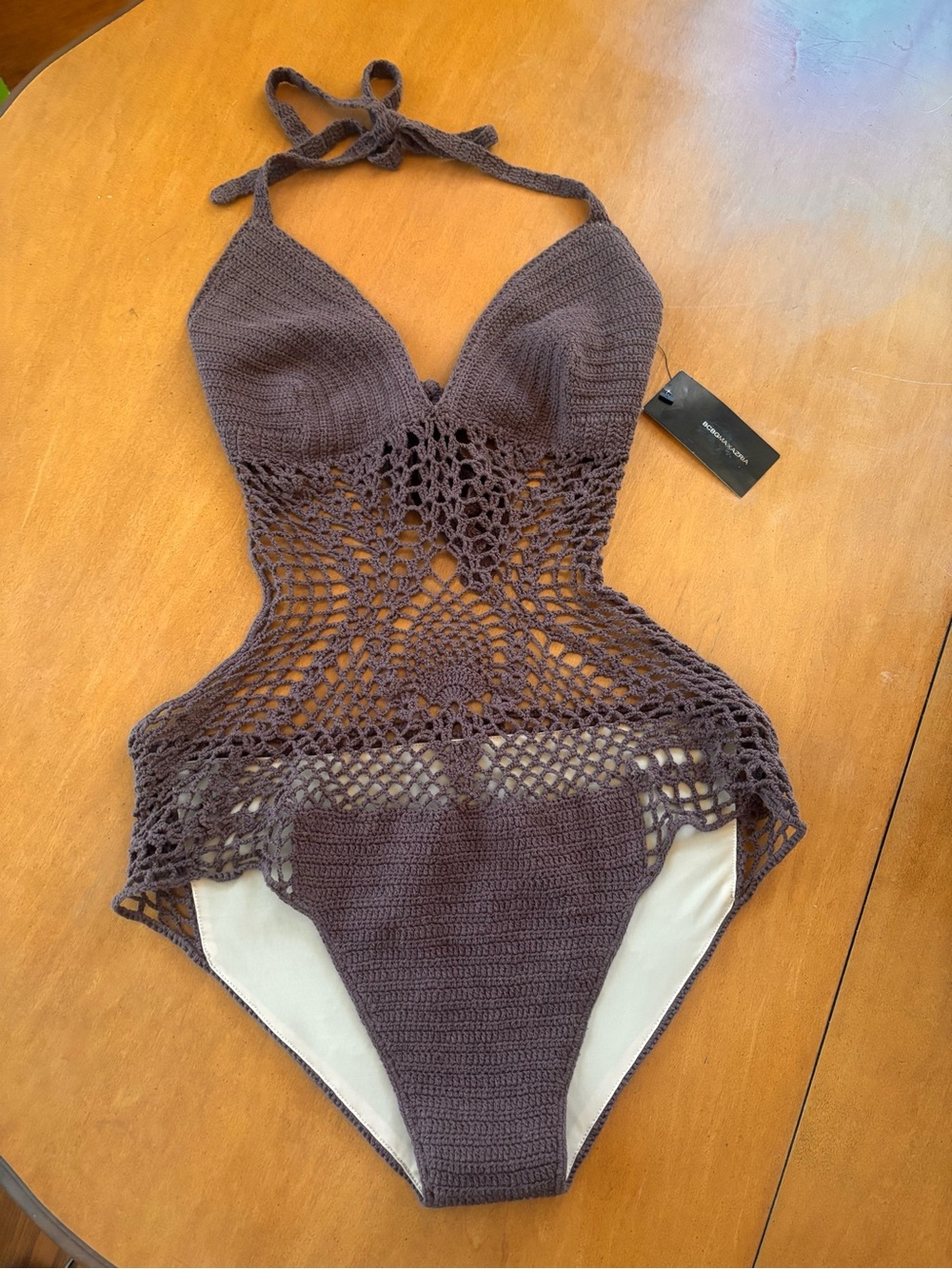 BCBG Max Azaria crochet monokini NWT